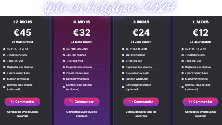 Fournisseurs IPTV Belgique